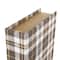 Multicolor Geometric Faux Book Storage Decorative Box with Plaid Inspired Pattern Set